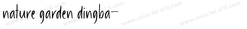 nature garden dingba字体转换